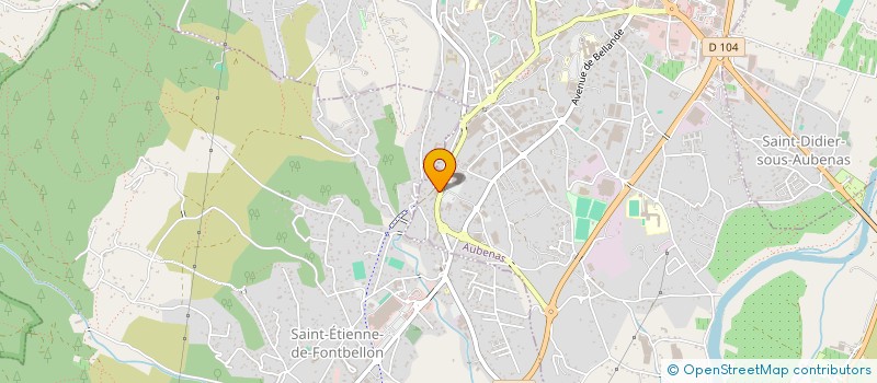 localisation de l'entreprise MAISON OCARRE à AUBENAS