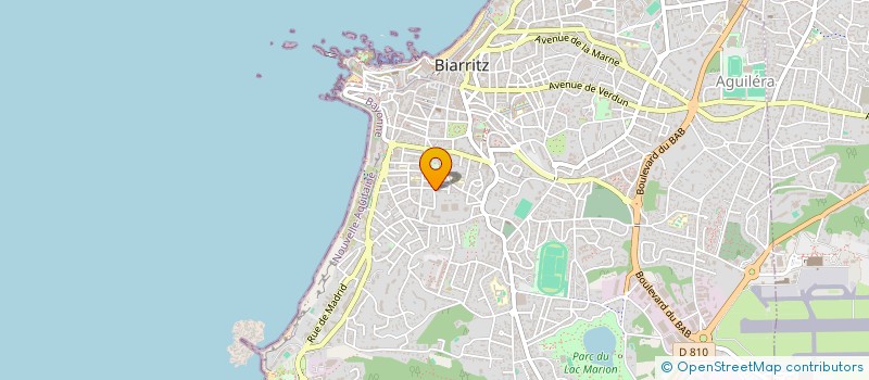 localisation de l'entreprise MAISON OCEAN  BIARRITZ