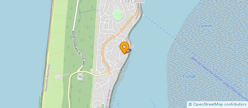 localisation de l'entreprise MAISON ODETTE  LEGE-CAP-FERRET