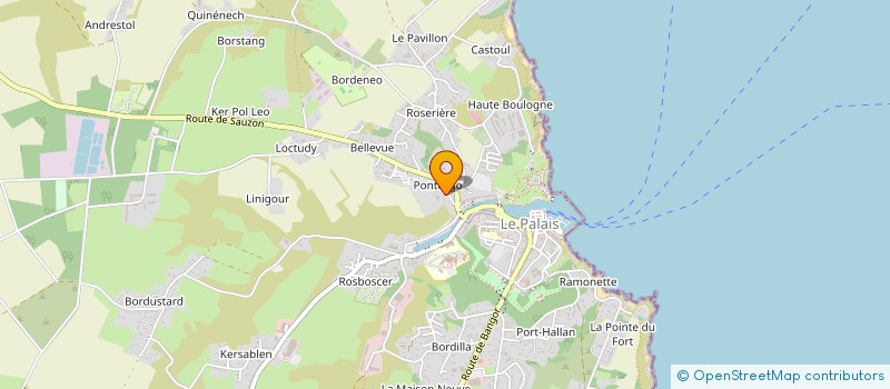 localisation de l'entreprise MAISON ORGO  LE PALAIS