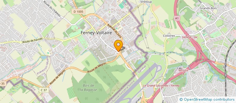 localisation de l'entreprise MAISON OSHI à FERNEY-VOLTAIRE