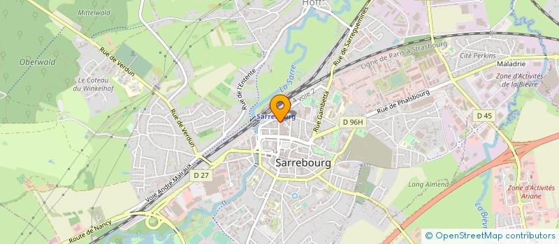 localisation de l'entreprise MAISON OSWALD à SARREBOURG