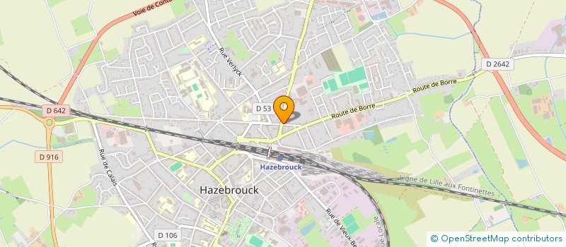 localisation de l'entreprise MAISON OUTTERYCK  HAZEBROUCK