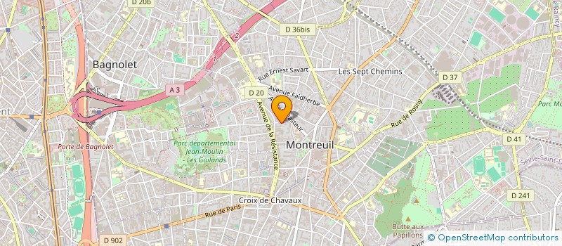 localisation de l'entreprise MAISON OUVERTE DE MONTREUIL à MONTREUIL