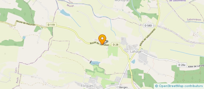 localisation de l'entreprise MAISON PAGAN - LAHAGE FOIE GRAS à LAHAGE