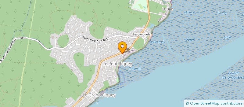 localisation de l'entreprise MAISON PALIQUEY  LEGE-CAP-FERRET