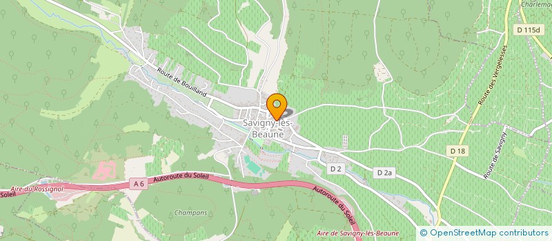 localisation de l'entreprise MAISON PARIGOT ET RICHARD à SAVIGNY-LES-BEAUNE