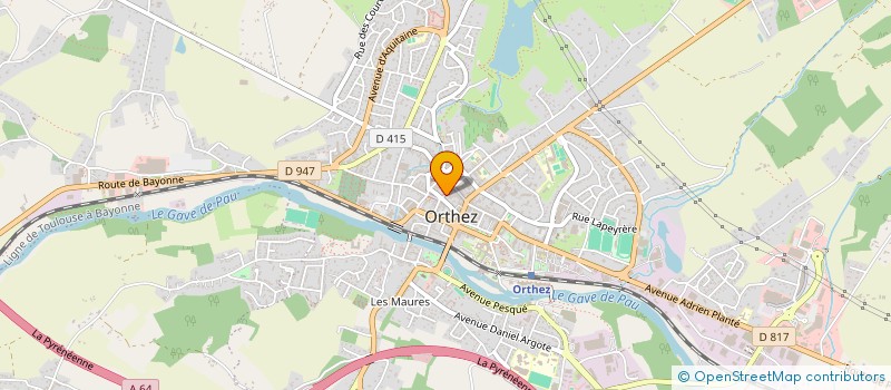 localisation de l'entreprise MAISON PAROISSIALE CHESNELONG  ORTHEZ