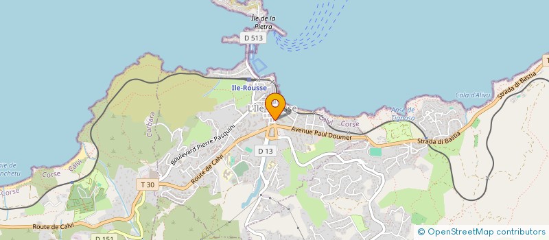 localisation de l'entreprise MAISON PARTHENIA CASA GIULIA  L'ILE-ROUSSE