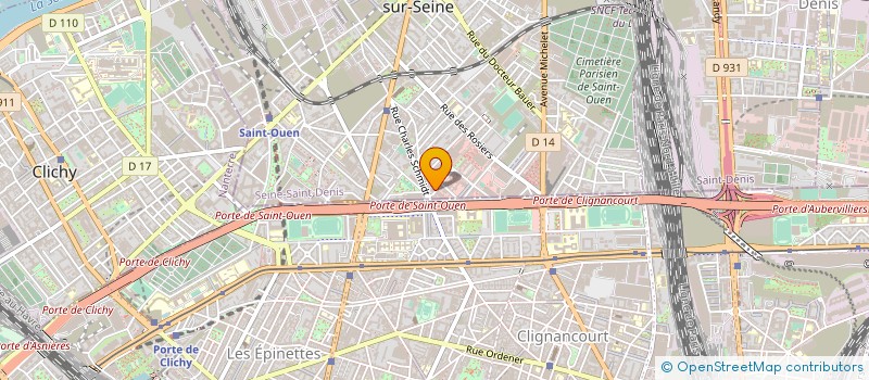 localisation de l'entreprise MAISON PASCAL à SAINT-OUEN-SUR-SEINE