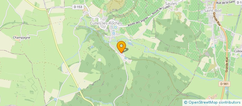 localisation de l'entreprise MAISON PASCAL DEGUEURCE  CULLES-LES-ROCHES