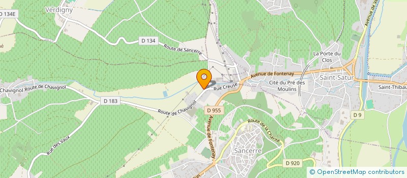 localisation de l'entreprise MAISON PASCAL JOLIVET à SANCERRE