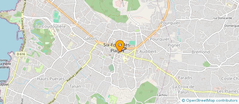 localisation de l'entreprise MAISON PASTIER à SIX-FOURS-LES-PLAGES