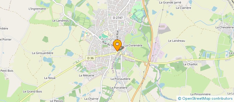 localisation de l'entreprise MAISON PAUL  AUBIGNY-LES CLOUZEAUX