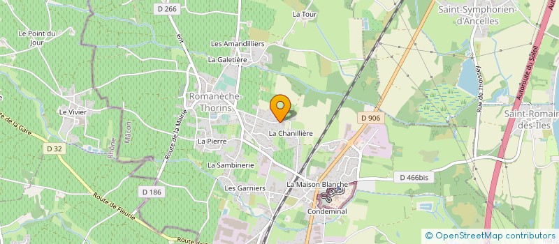 localisation de l'entreprise MAISON PAUL JANIN ET FILS à ROMANECHE-THORINS