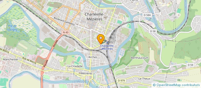 localisation de l'entreprise MAISON PAUME  CHARLEVILLE-MEZIERES