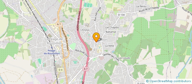 localisation de l'entreprise MAISON PAYS ROUSSILLONNAIS à ROUSSILLON