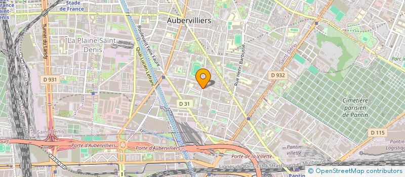 localisation de l'entreprise MAISON PEAUX  AUBERVILLIERS