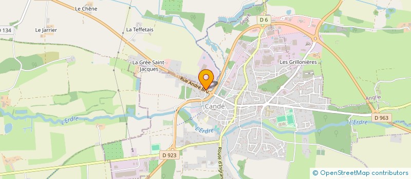 localisation de l'entreprise MAISON PELE à CANDE