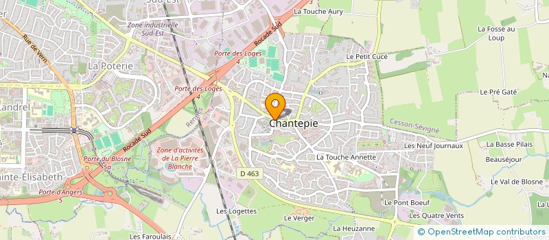 localisation de l'entreprise MAISON PERRIER  CHANTEPIE