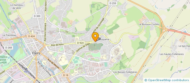 localisation de l'entreprise MAISON PESCHET POMPES FUNEBRES MARBRERIE  FLERS