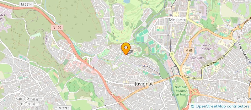 localisation de l'entreprise MAISON PIERRE  JUVIGNAC