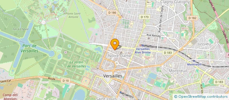 localisation de l'entreprise MAISON PINAULT à VERSAILLES