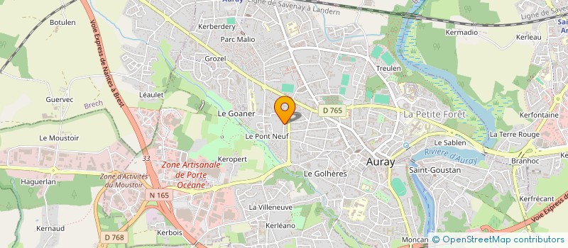 localisation de l'entreprise MAISON PLATRE ET RENOVATION à AURAY