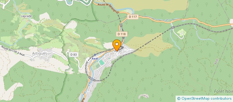 localisation de l'entreprise MAISON PLURI PROFESSIONNELLE DE SANTE DE LA HAUTE VALLEE DE L'AUDE ET DU DONEZAN (MPPS HAUTE VALLEE ET DONEZAN) à AXAT