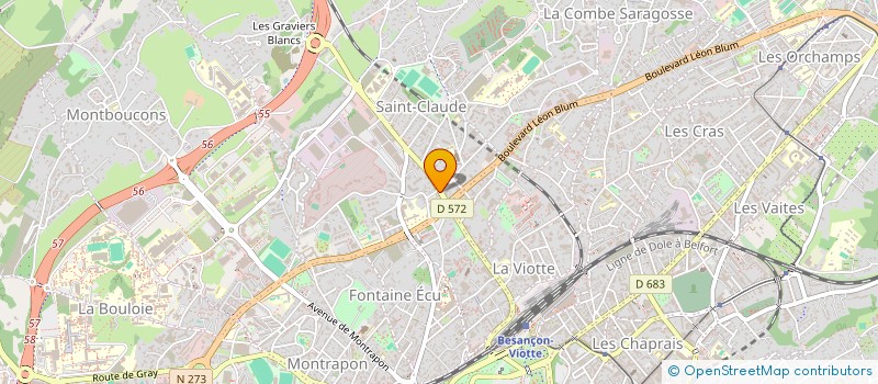 localisation de l'entreprise MAISON POINSOT à BESANCON