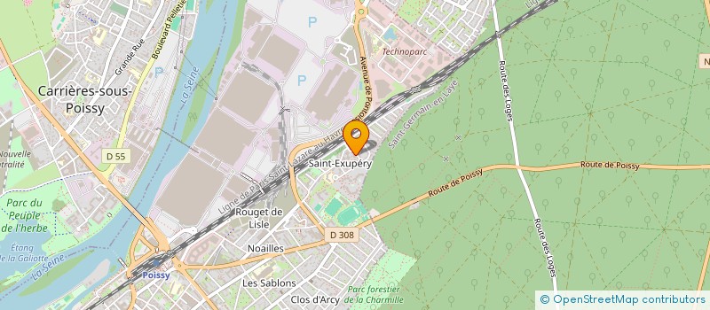 localisation de l'entreprise MAISON POLYVAL SOCIALE ST EXUP à POISSY