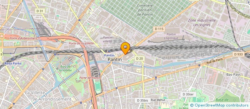 localisation de l'entreprise MAISON POPULAIRE DU MORBIHAN  PANTIN