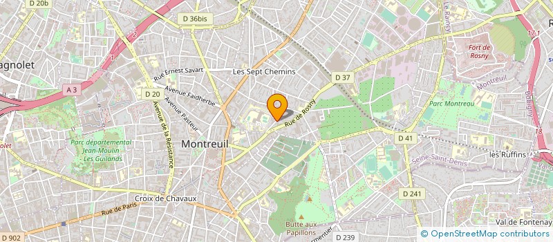 localisation de l'entreprise MAISON POPULAIRE LA CULTURE ET LOISIRS à MONTREUIL