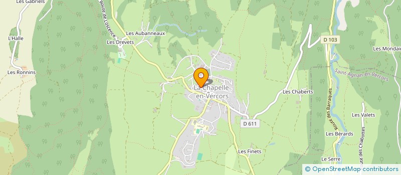 localisation de l'entreprise MAISON POR TOUS à LA CHAPELLE-EN-VERCORS