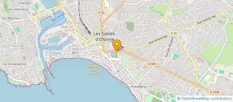 localisation de l'entreprise MAISON POTIER à LES SABLES D'OLONNE