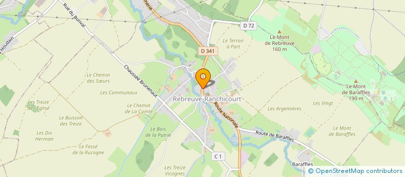 localisation de l'entreprise MAISON POUR LA SANTE à REBREUVE-RANCHICOURT