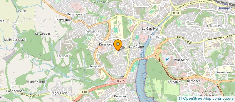 localisation de l'entreprise MAISON POUR TOUS DE PENHARS à QUIMPER