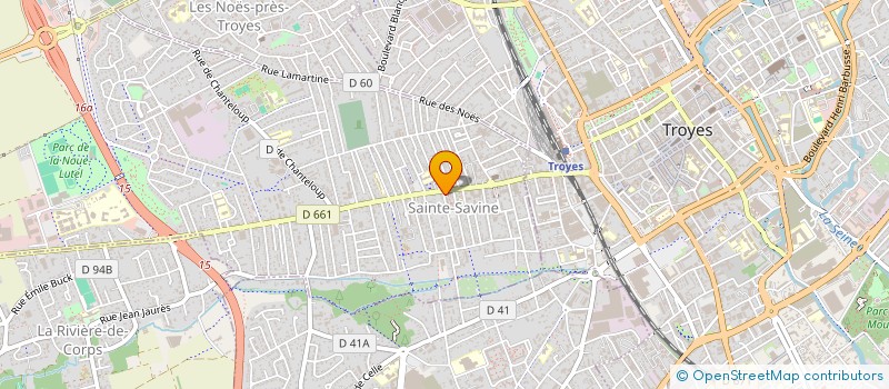 localisation de l'entreprise MAISON POUR TOUS DE STE SAVINE  SAINTE-SAVINE