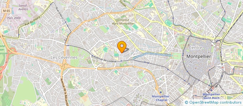localisation de l'entreprise MAISON POUR TOUS JACQUES PREVERT à MONTPELLIER