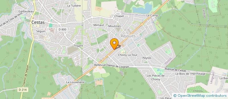 localisation de l'entreprise MAISON POUR TOUS LEO LAGRANGE à CESTAS