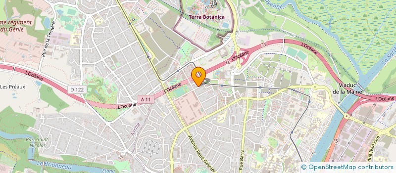 localisation de l'entreprise MAISON POUR TOUS VERNEAU à ANGERS
