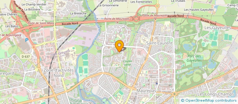 localisation de l'entreprise MAISON QUARTIER DE LA BELLANGERAIS  RENNES