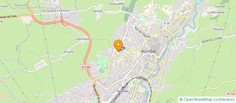 localisation de l'entreprise MAISON QUARTIER DES ALLOUETTES à AURILLAC
