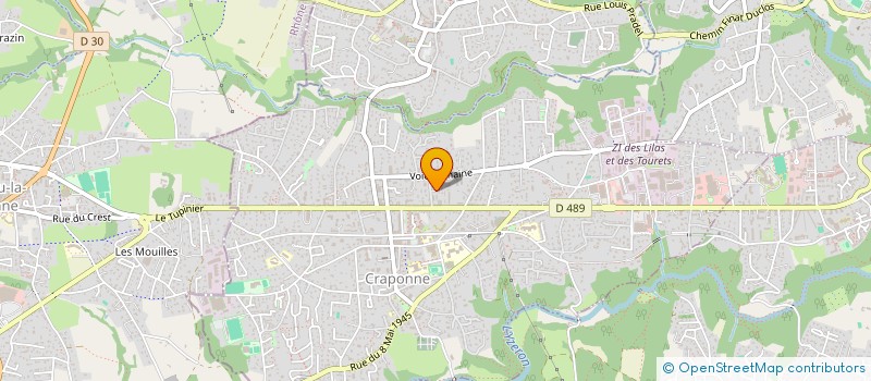 localisation de l'entreprise MAISON R  CRAPONNE