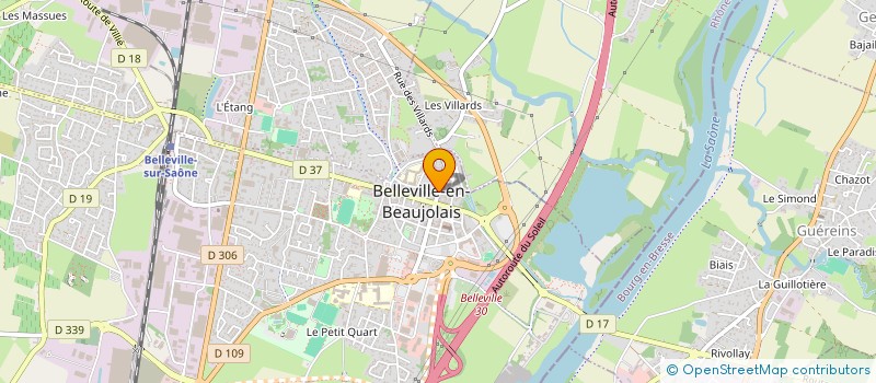 localisation de l'entreprise MAISON RABAGNAC  BELLEVILLE-EN-BEAUJOLAIS