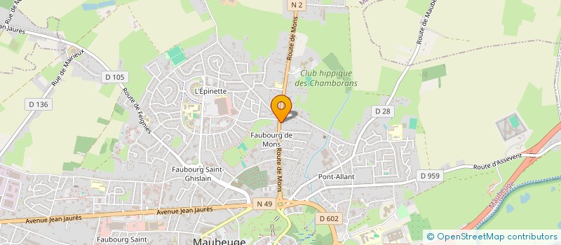 localisation de l'entreprise MAISON REITER  MAUBEUGE