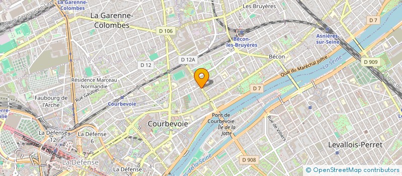 localisation de l'entreprise MAISON RENOUD à COURBEVOIE