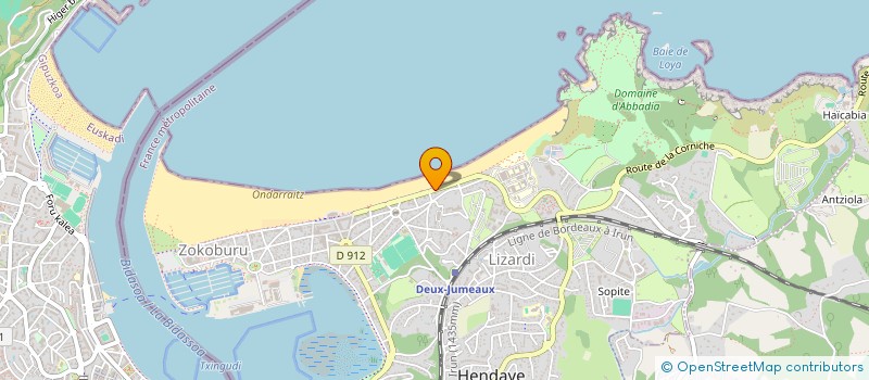 localisation de l'entreprise MAISON REPOS ET CONVALESCENCE LES FLOTS à HENDAYE