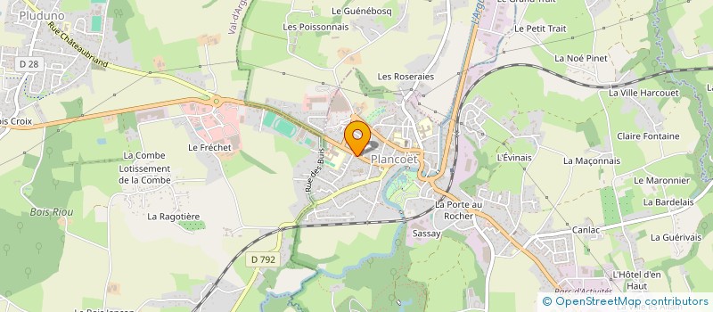 localisation de l'entreprise MAISON RETRAITE LA CORBINAIS  PLANCOET