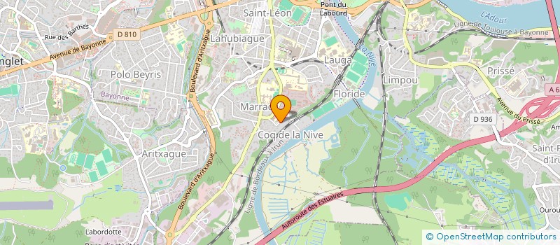 localisation de l'entreprise MAISON RETRAITE MARIE CAUDRON à BAYONNE